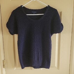 Tommy Hilfiger Dark Blue Scoop Neck Sweater